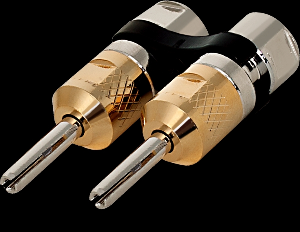 CARDAS CABD Speaker Adapter Dual Banana Plug for Spades-Cables Binding Post