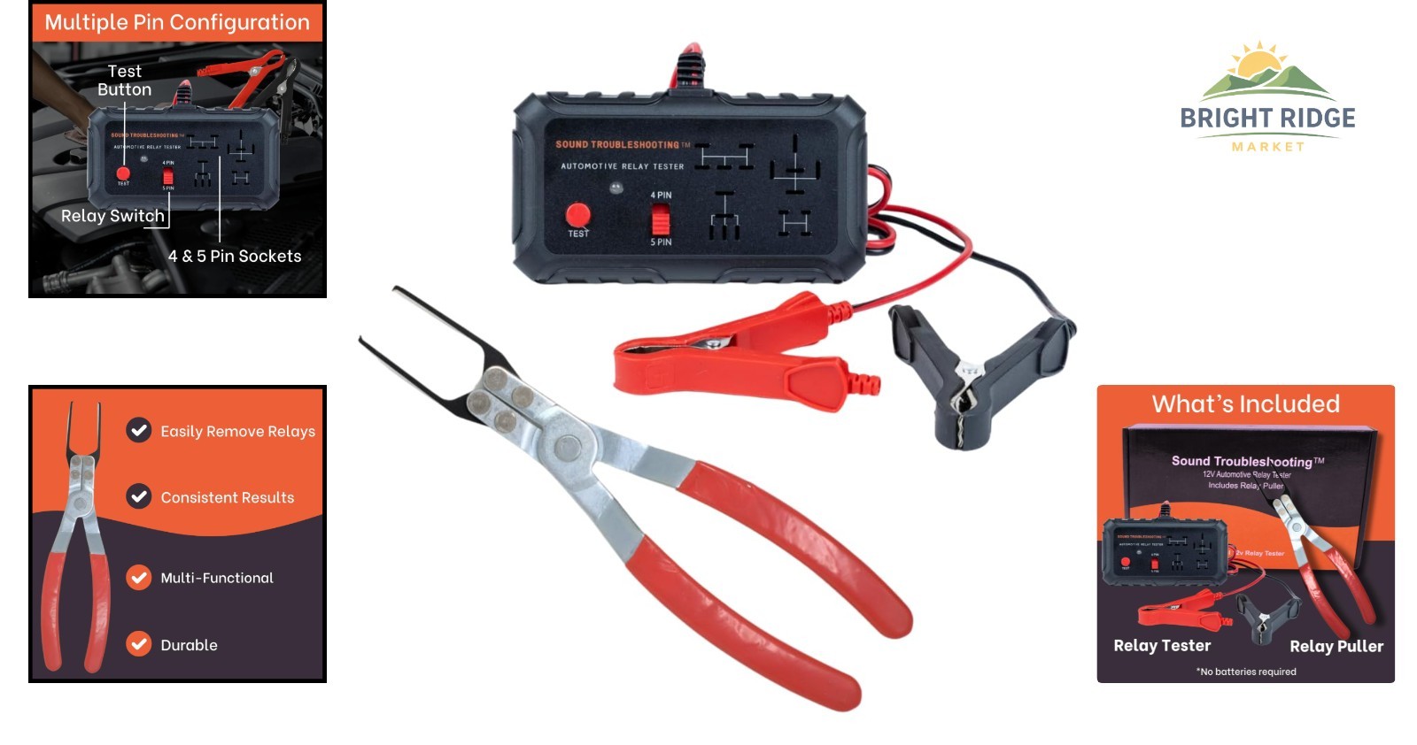Handheld Relay Testing Tool for Automotive Electrical Systems and Diagnostics
