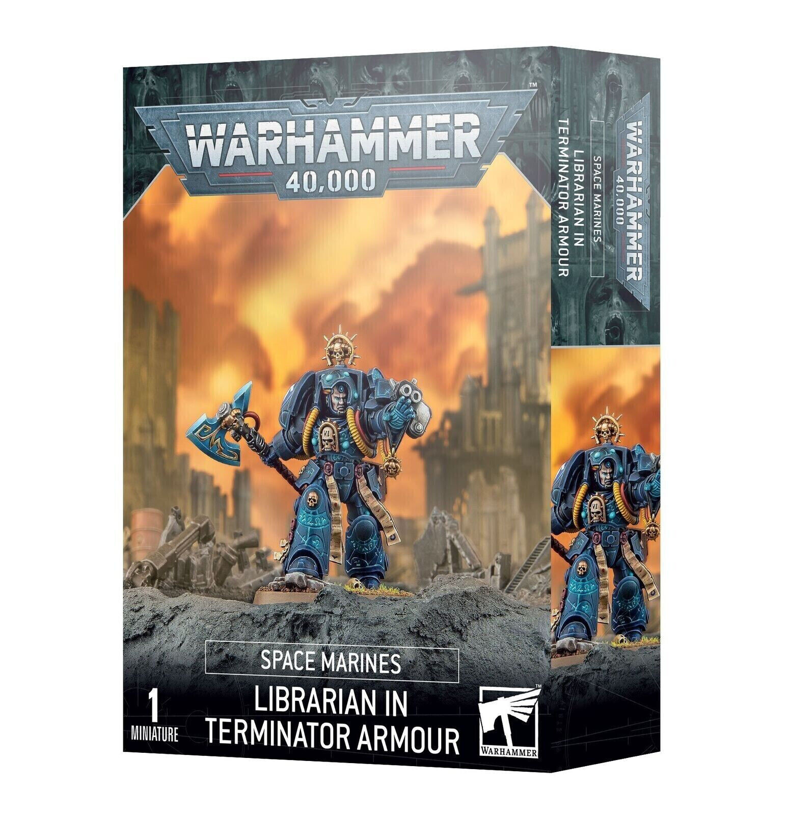 Space Marines Librarian in Terminator Armour - Warhammer 40k - Brand New! 48-06