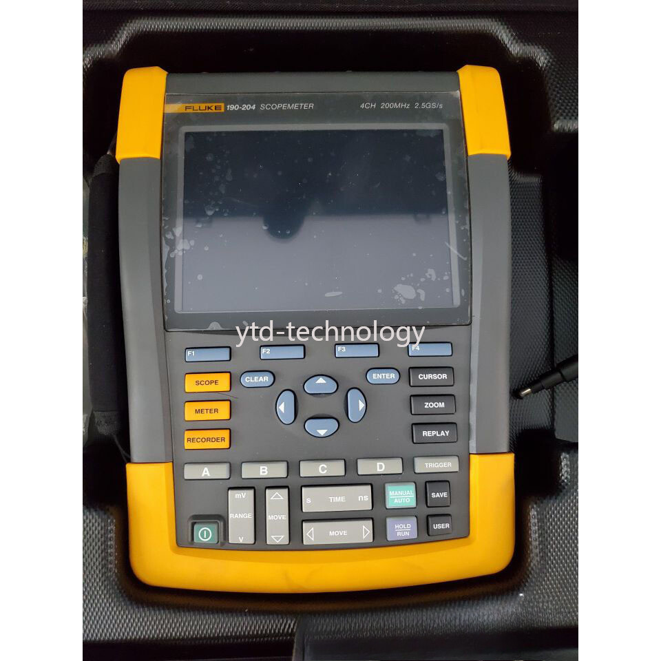 Fluke 190-204 Professional Portable Digital Oscilloscope 200 Mhz 2.5G 4 Channel#