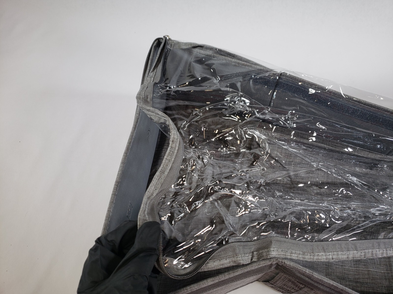 2 Pack 50L UnderBed Storage Box w/ Clear Lid Foldable w/ Adjustable Dividers
