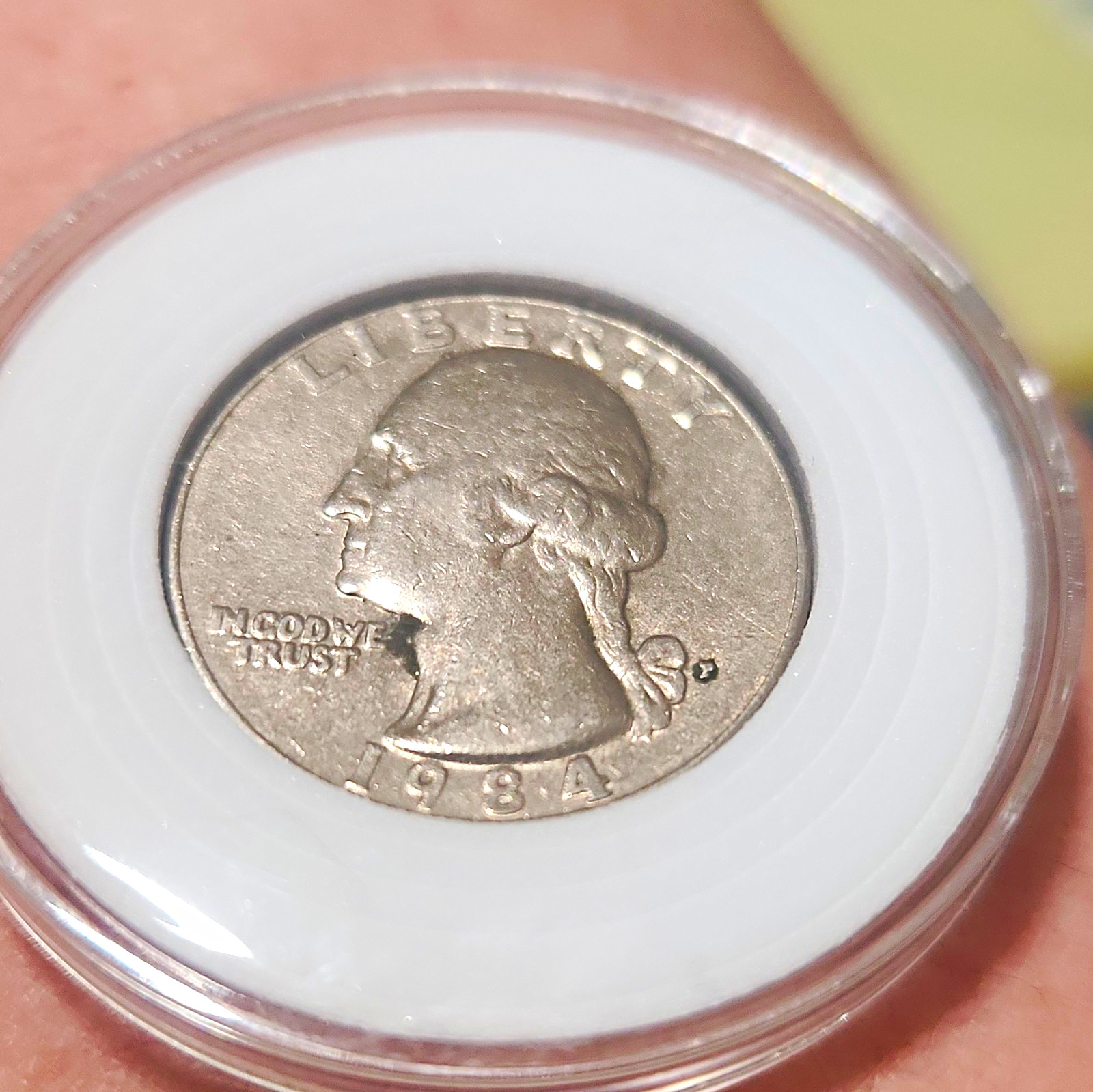 1984-D Washington Quarter 25C Business Strike Denver Mint & A'S Filled In
