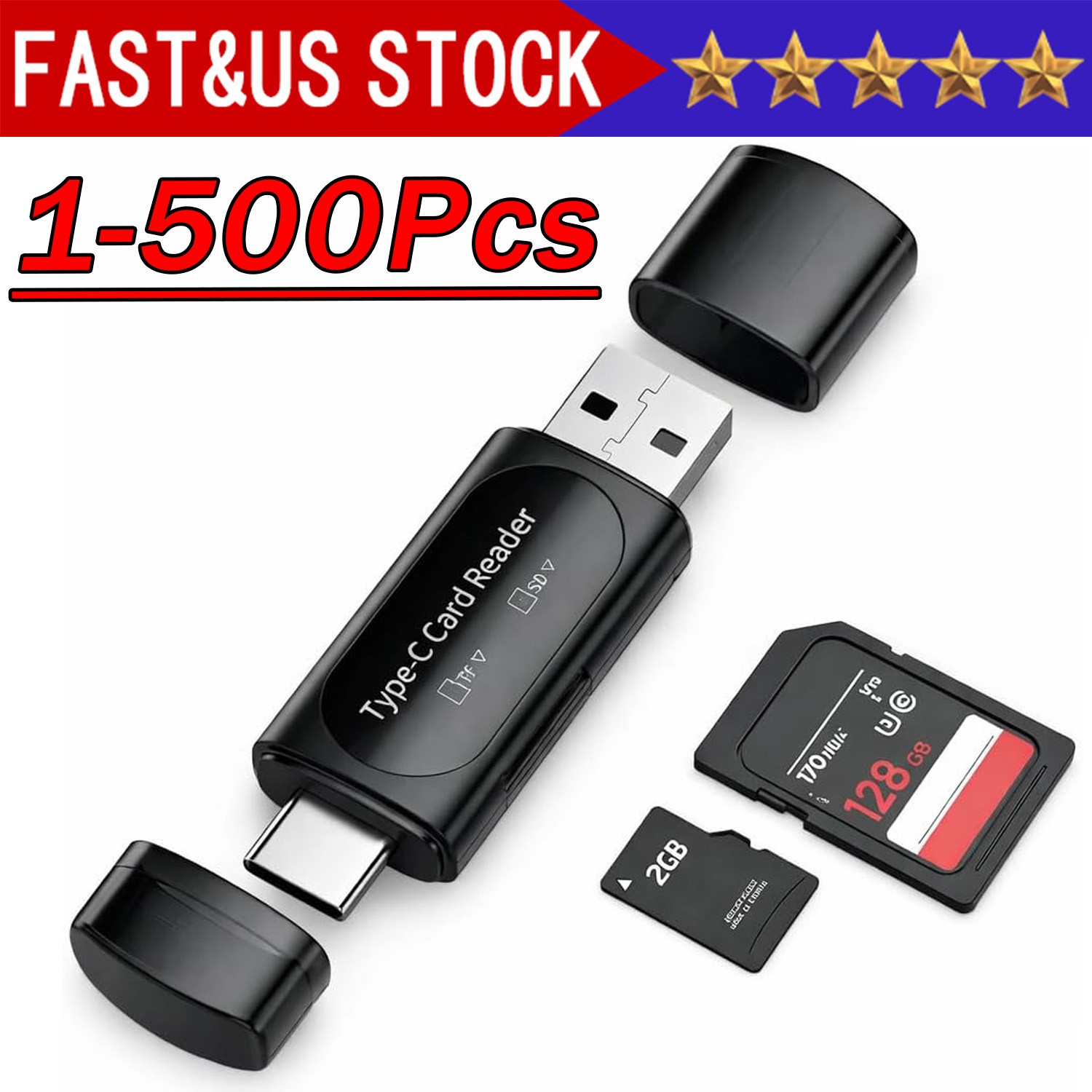 Card Reader USB 3.0 To SD Micro TF Memory Card Adapter PC Laptop Accessories Lot