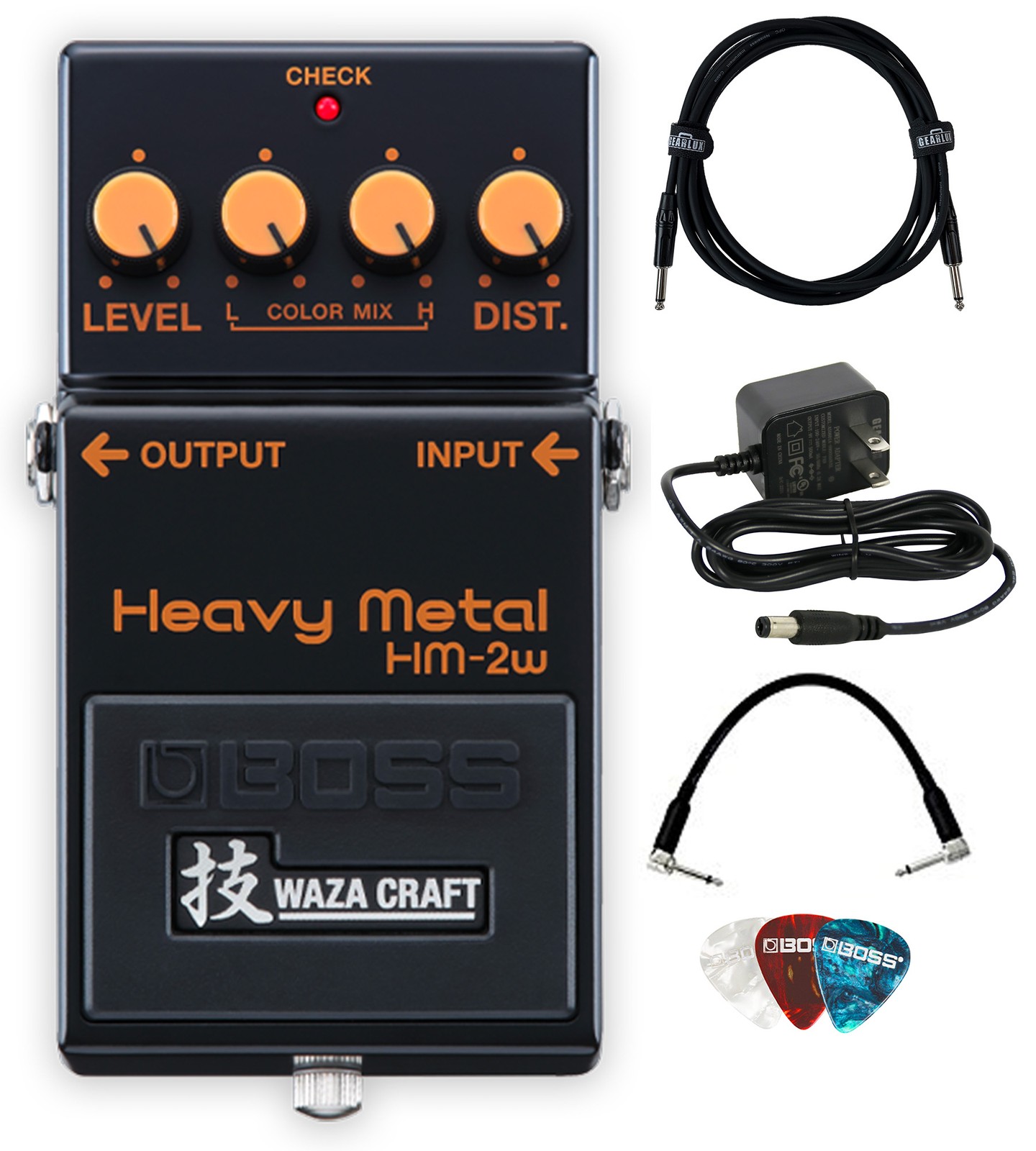Boss HM-2W Heavy Metal Distortion w/ Power Supply