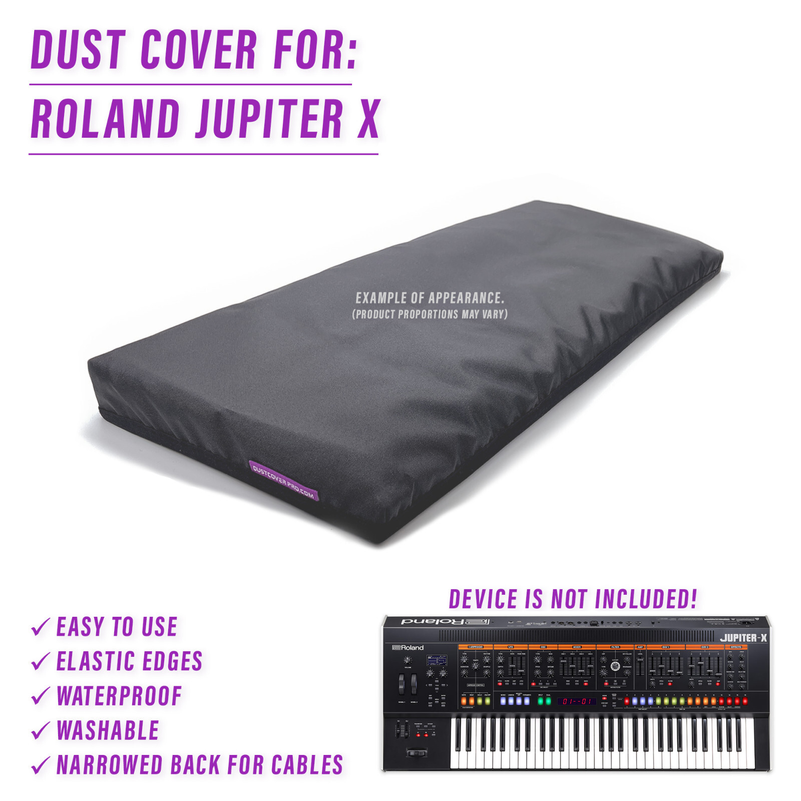 DUST COVER for ROLAND JUPITER-X