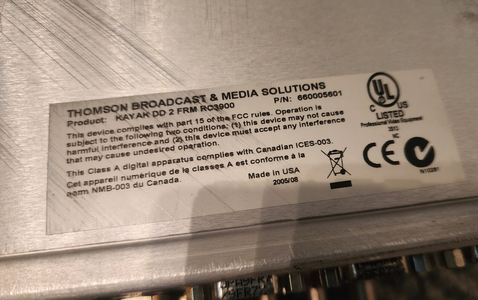 Grass Valley Kayak DD-2 (2M/E Digital Switcher)