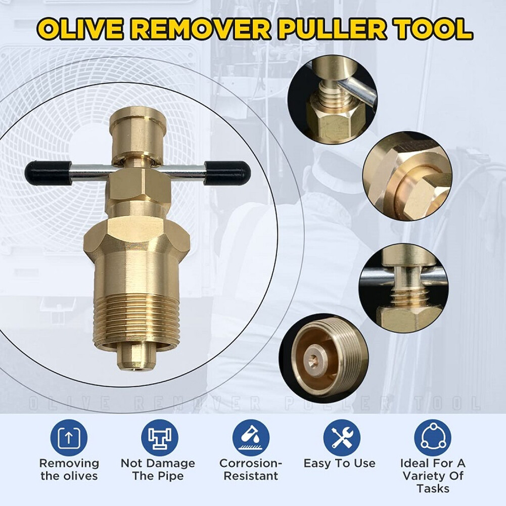 Brass Pipe Olive Remover Ferrule Puller Tool Copper Pipe Fittings 1/2'' & 3/4''