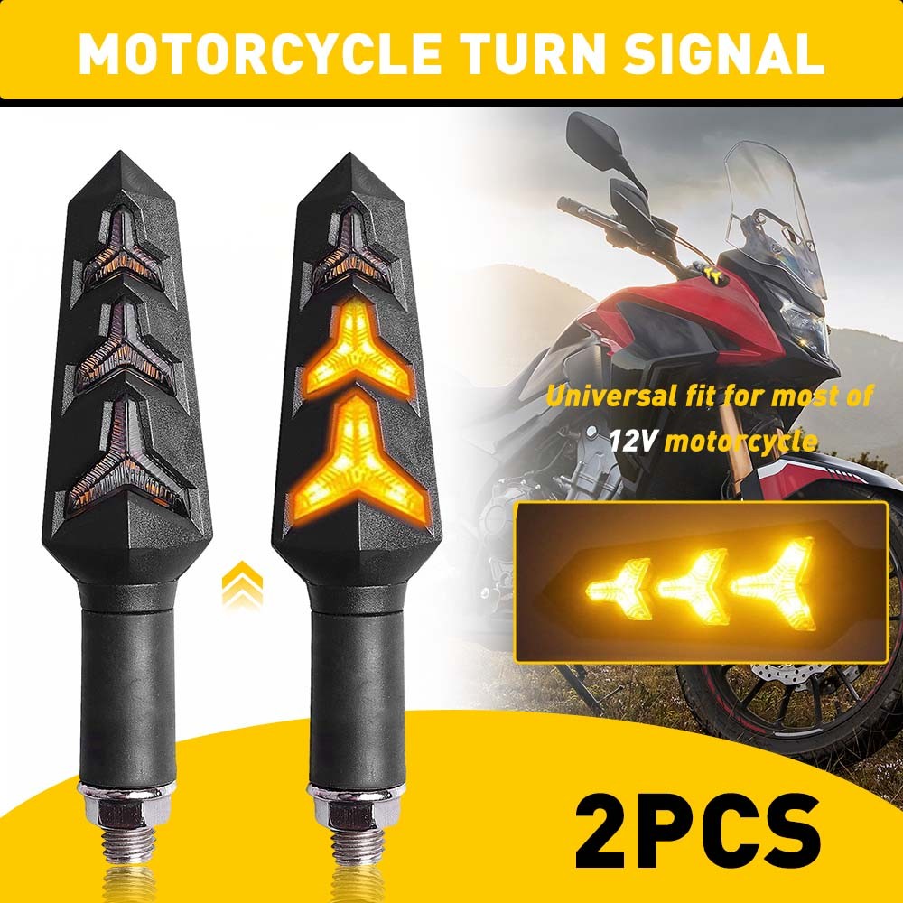 Motorcycle LED Turn Signals Lights Flowing For Kawasaki Ninja 250R 500R 650 650R