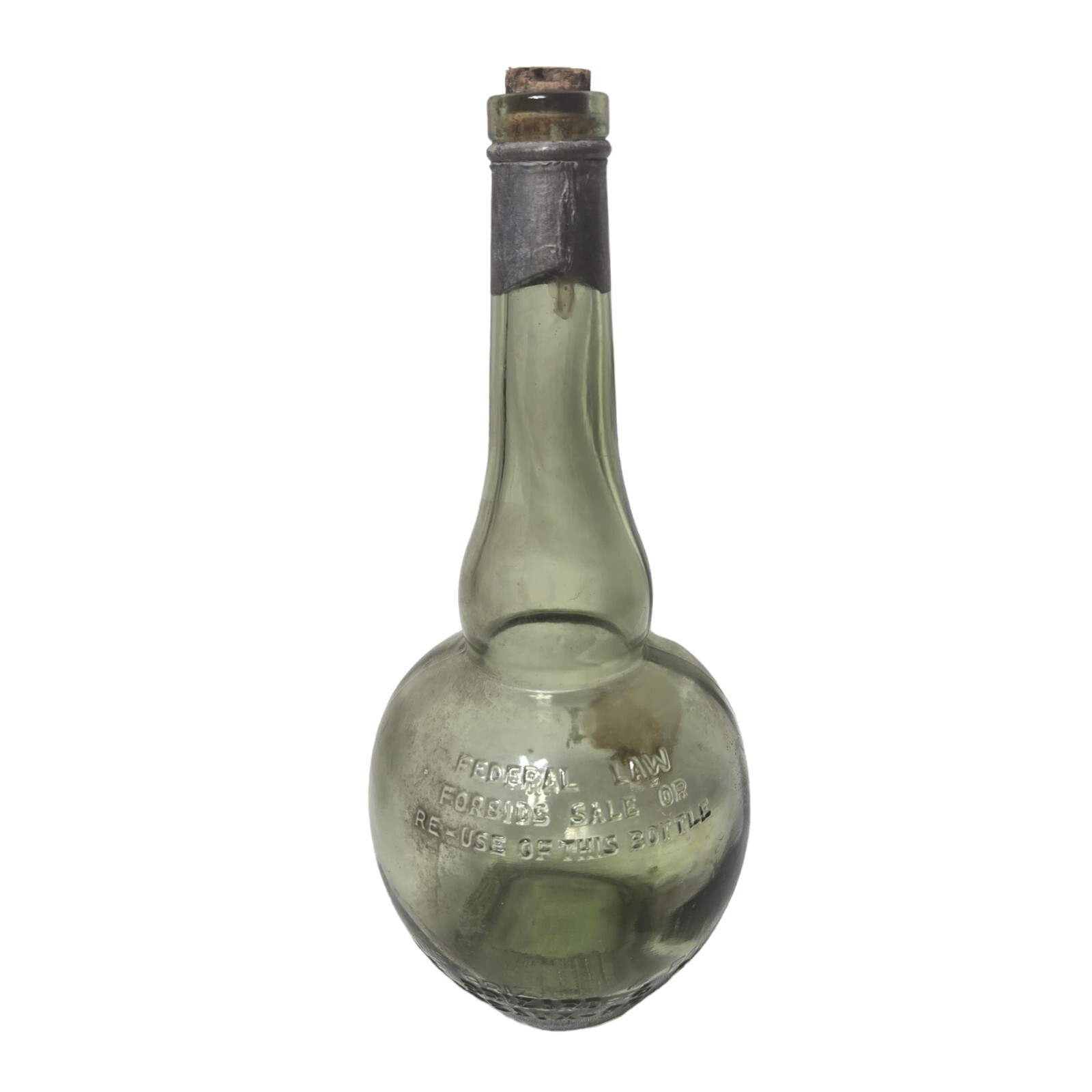 Marie Brizard & Roger Liquor/Wine Bottle, Vtg French Clear Glassware EMPTY 11"