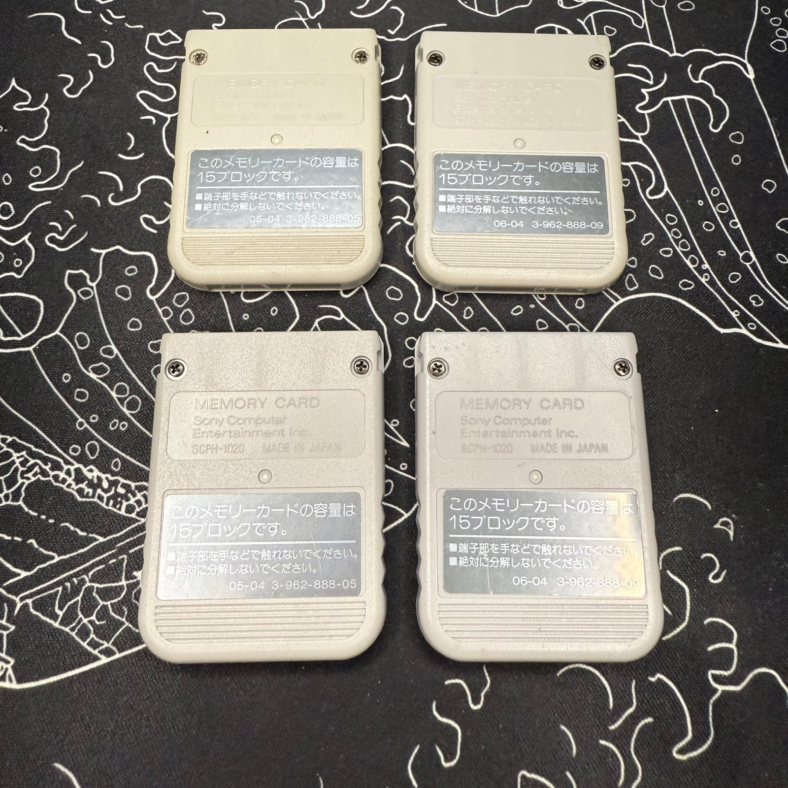 Sony PS1 Original OEM Memory Card SCPH-1020 – Gray (Tested & Working)