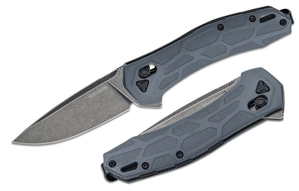 Kershaw Covalent 3.25" Black D2 Steel Blade Gray Handle Folding Knife - 2042