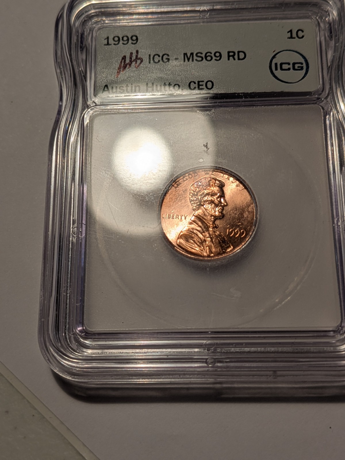 1999 Lincoln Cent ICG MS69 Red TOP POP None Higher T429530