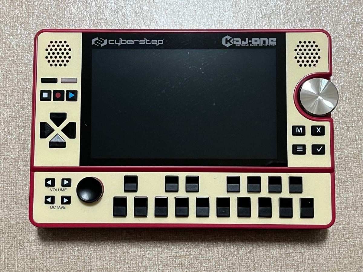 Cyberstep KDJ-ONE Portable Audio Workstation Retro Game Red Gold Tested