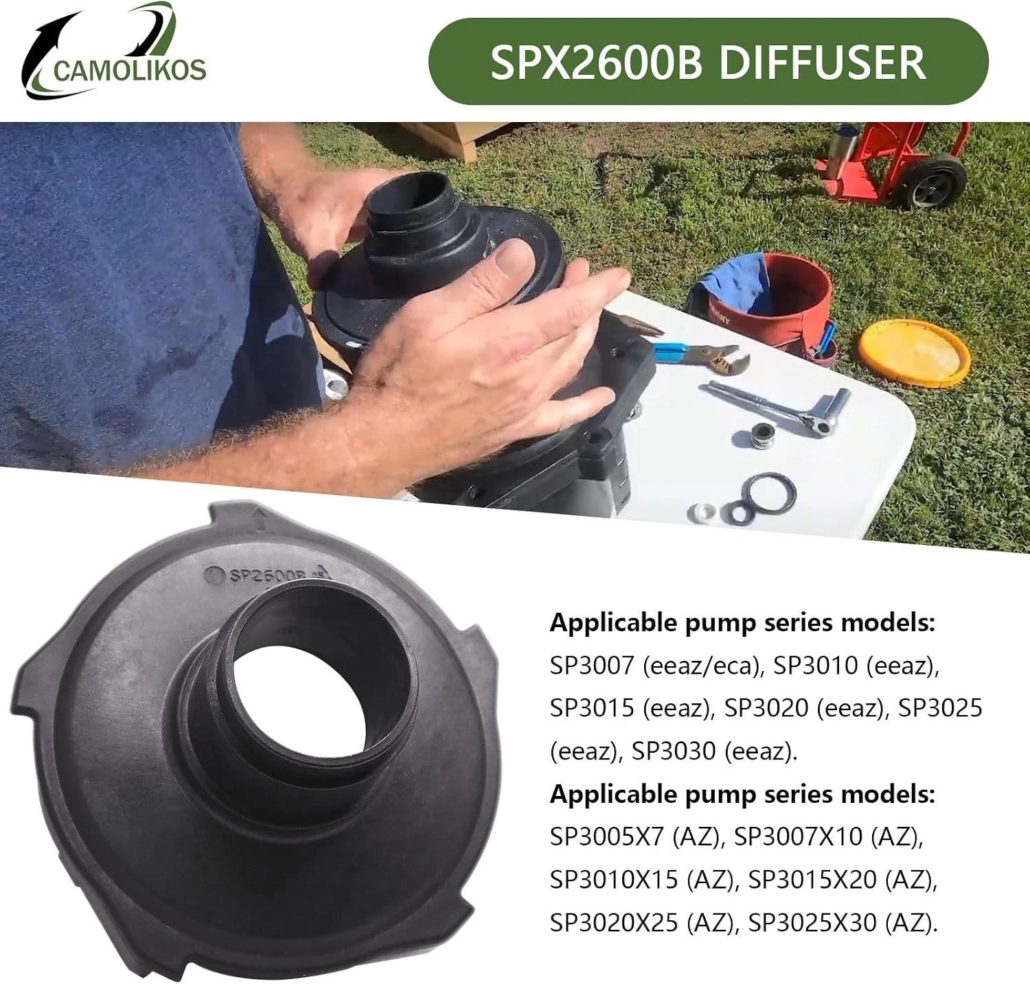Hayward Super II & Super Pump Diffuser Replacement — Model Compatibility Incl...