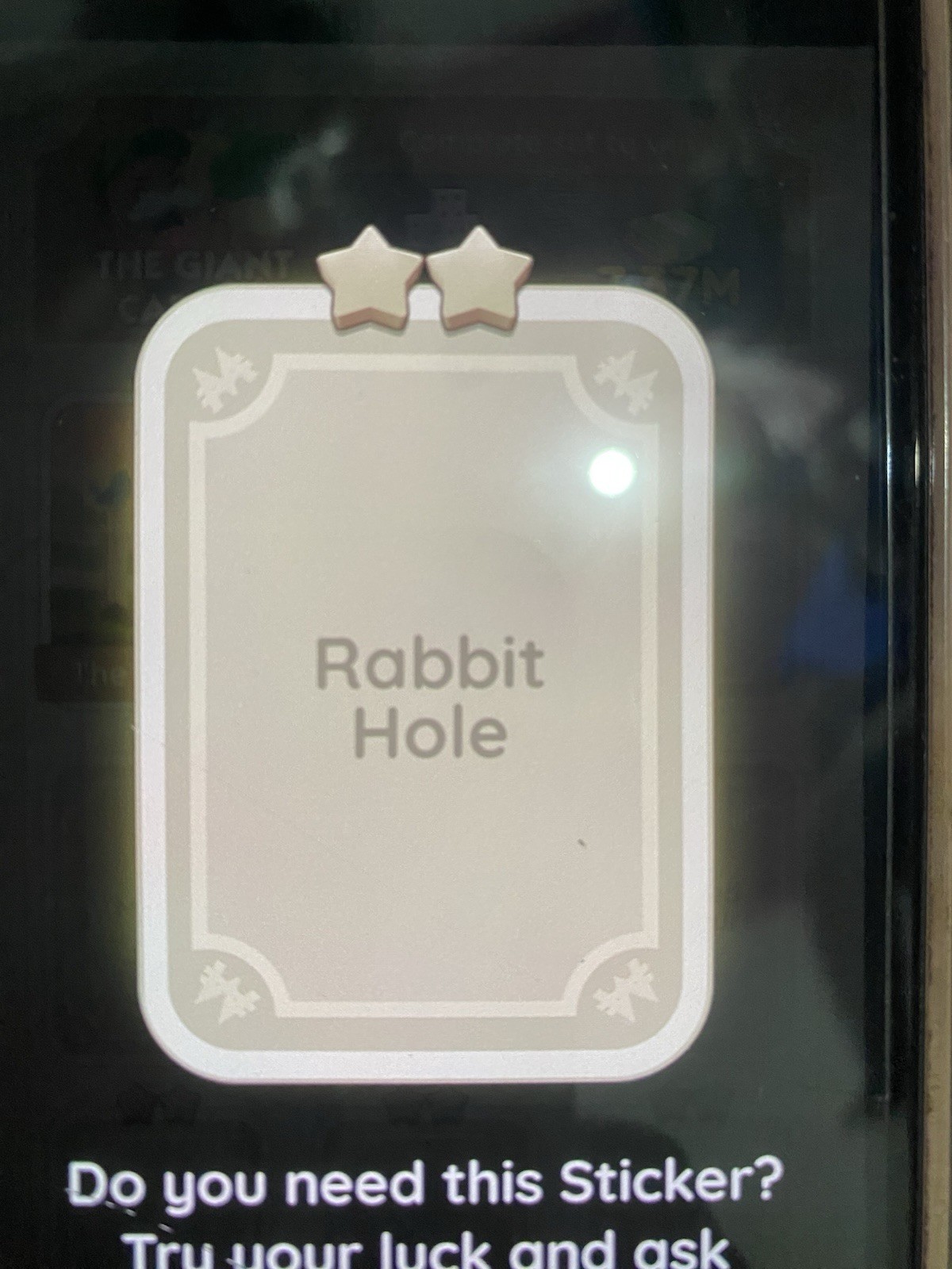 Rabbit Hole⭐️⭐️Set3🧡Mono_po-ly Go Sticker