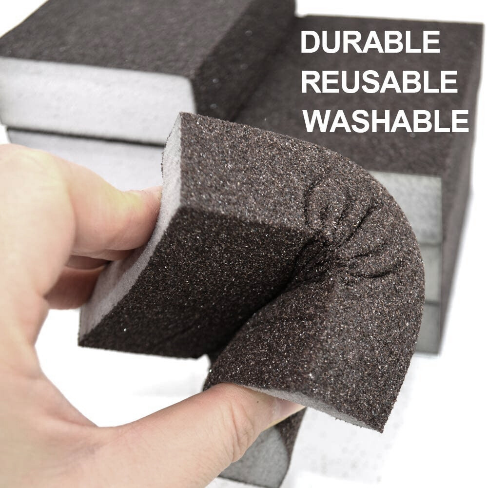 12PCS 60-220 Grit Drywall Sanding Sponge Block Pads Wet Dry Sandpaper Sand Paper
