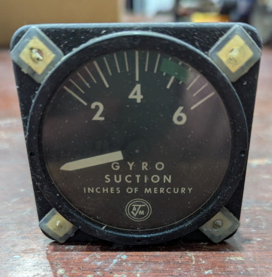 Airborne Gyro Suction Indicator AS REMOVED