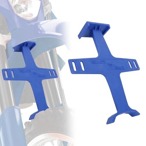 Universal Motorcycle Fork Guard Suspension Support Brace Transportation blue