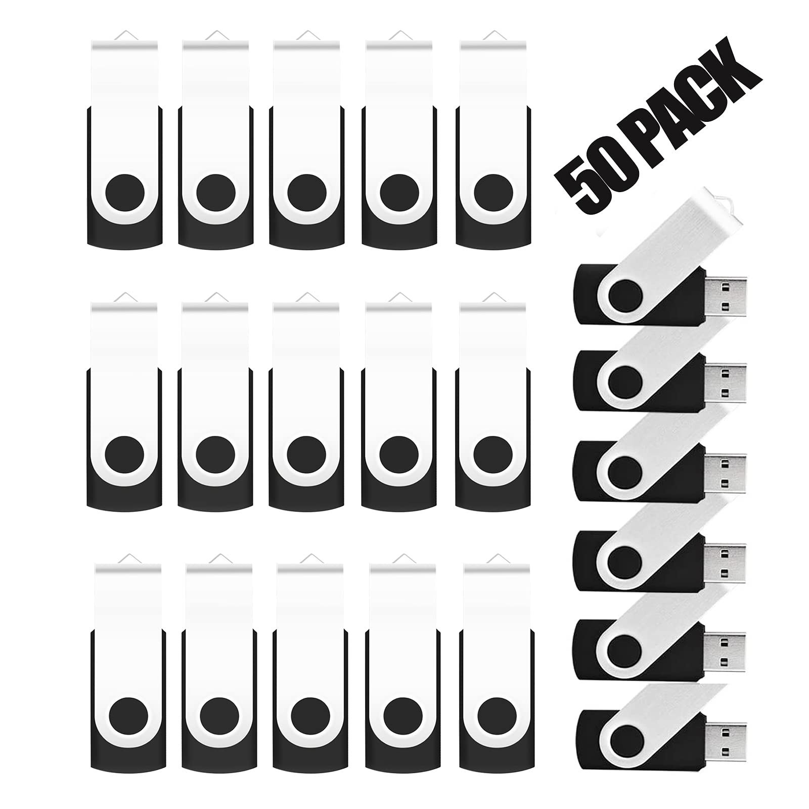 EASTBULL 50PCS 256MB Bulk Flash Drives USB 2.0 Flash Drives Pack 256MB Thumb ...