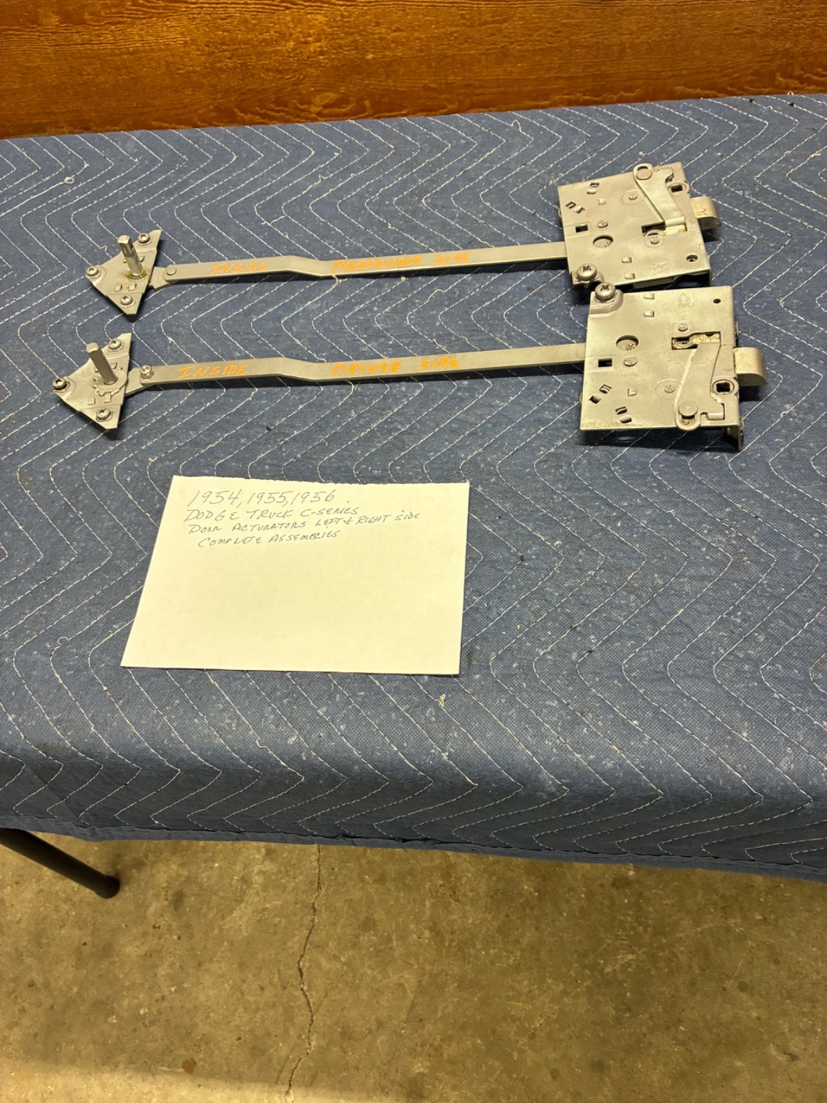 1954 1955 1956 DODGE TRUCK C-SERIES DOOR ACTUATORS COMPLETE ASSEMBLIES