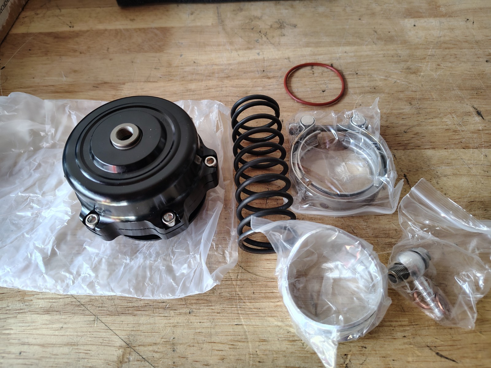 Universal 50mm Blow Off Valve BOV with V-Band Flange 35 PSI for Turbo Cars Perfo