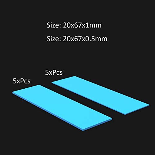 M.2 SSD Thermal Pads Cooling Sheet Set