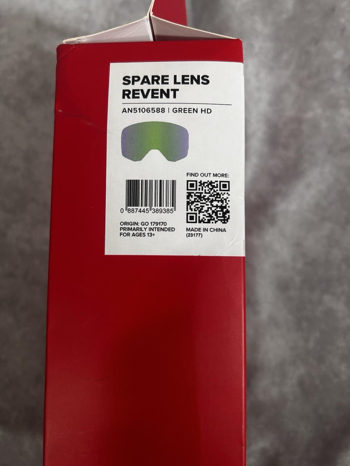 Atomic Revent Spare Lens Green HD