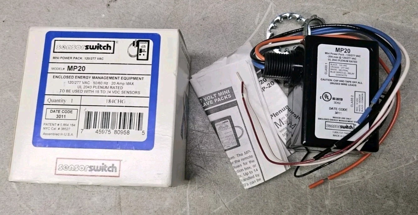 Sensor Switch Mini Power Pack 120/277 VAC Model MP-20