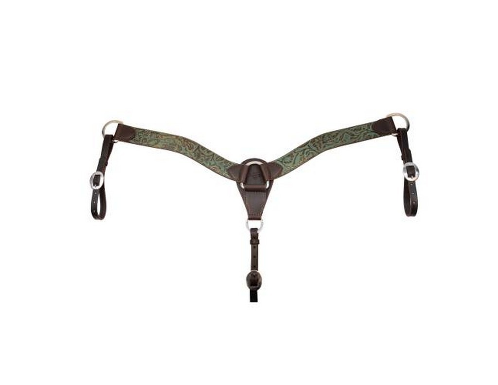 Professional's Choice Breast Collar Contoured Copper Emerald 1165CEM