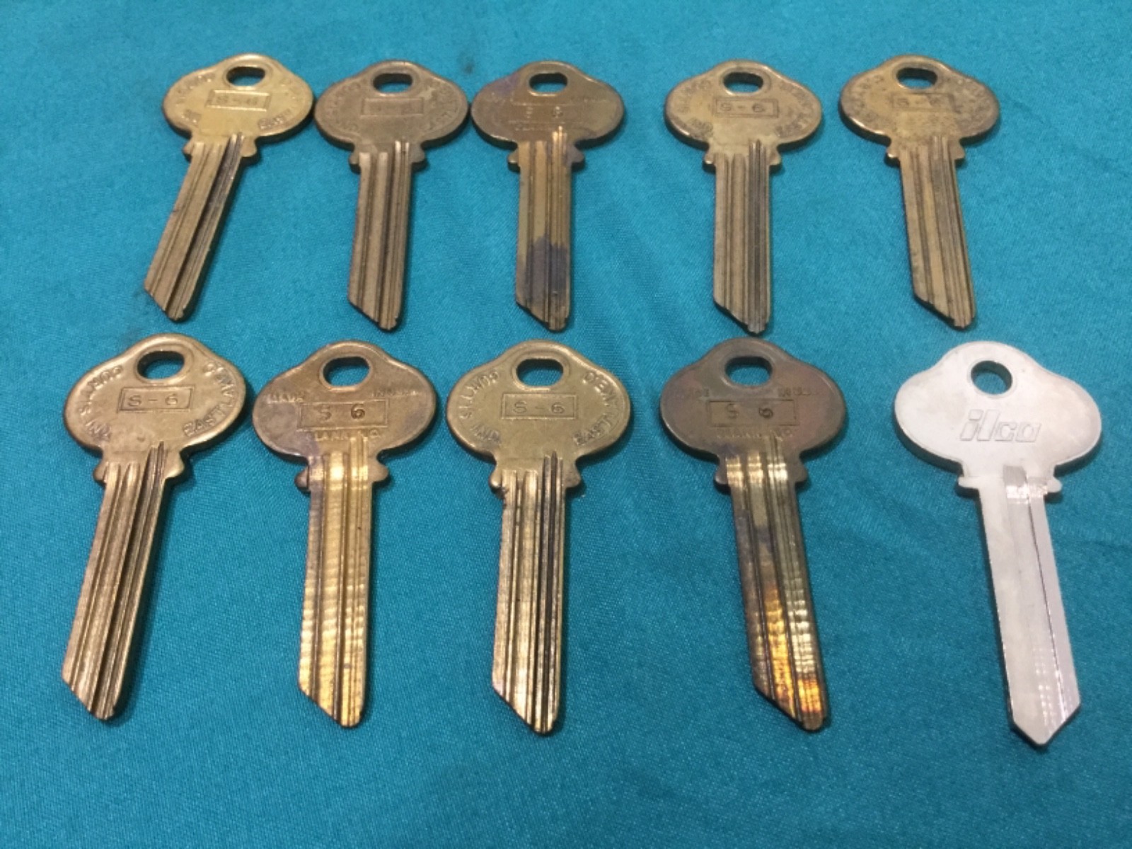 Sargent by Curtis & Ilco S6 Keyway Key Blanks, Set of 10 - Locksmith