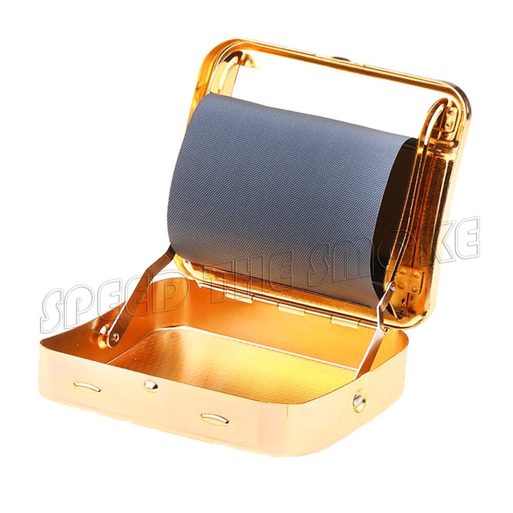 Automatic 1 1/4 78mm Gold Color Metal Roller Rolling Machine Box