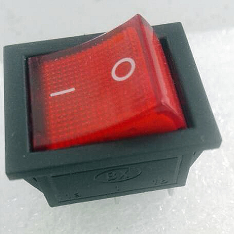 2pcs Heavy Duty ON/OFF Lighted Snap-in Rocker Switch 120v-250v AC Power Control