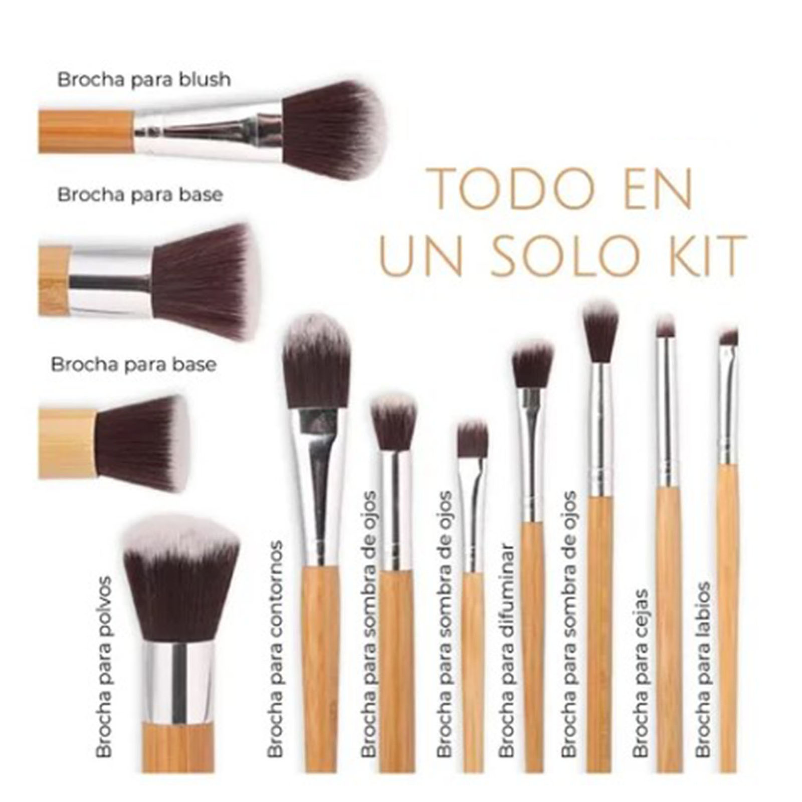11 Pcs Makeup Brushes Set Fine Workmanship Makeup Brushes With Cloth Bag MUF