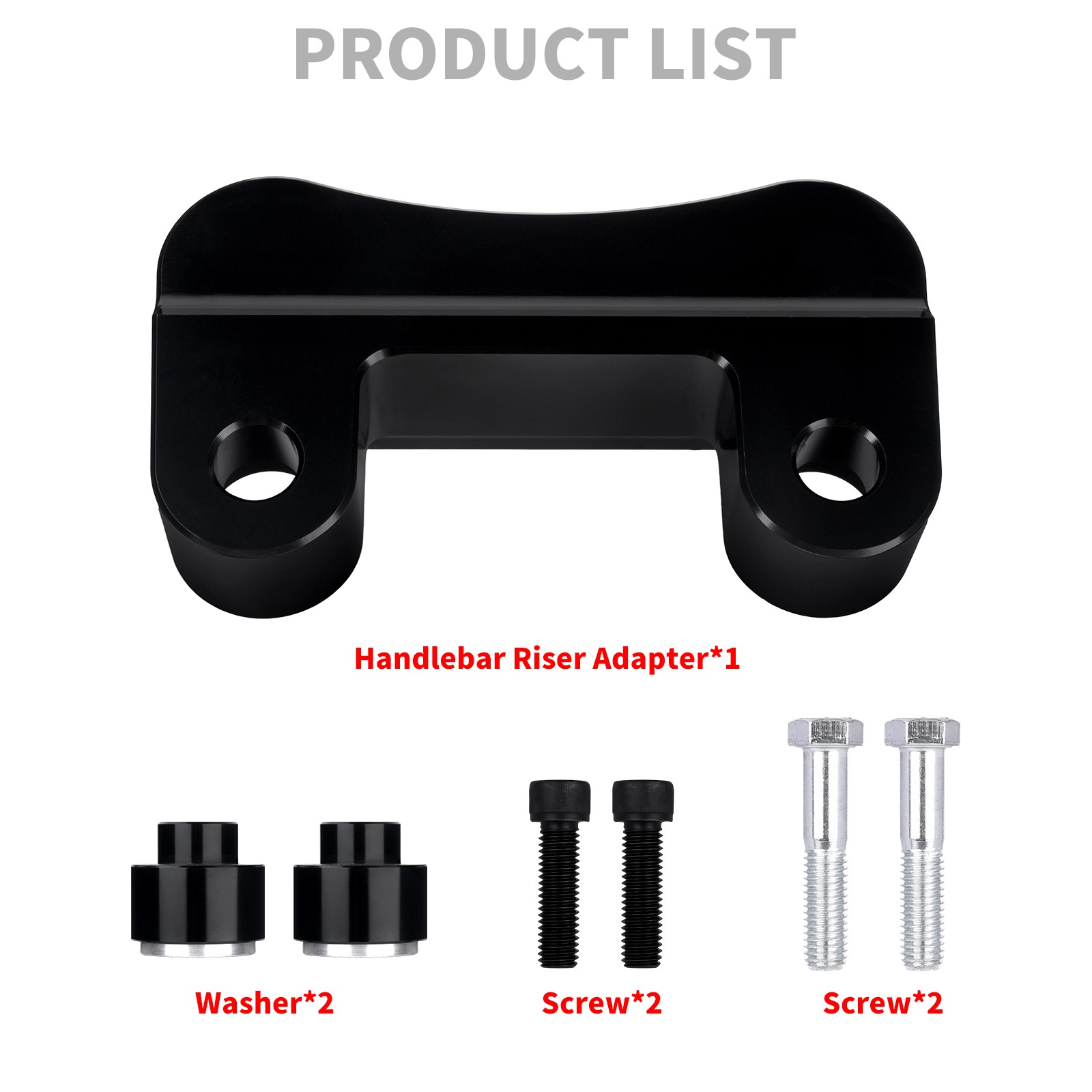 Handlebar Riser Adapter Black Fits For Harley Softail Breakout FXBRS 2018-2025