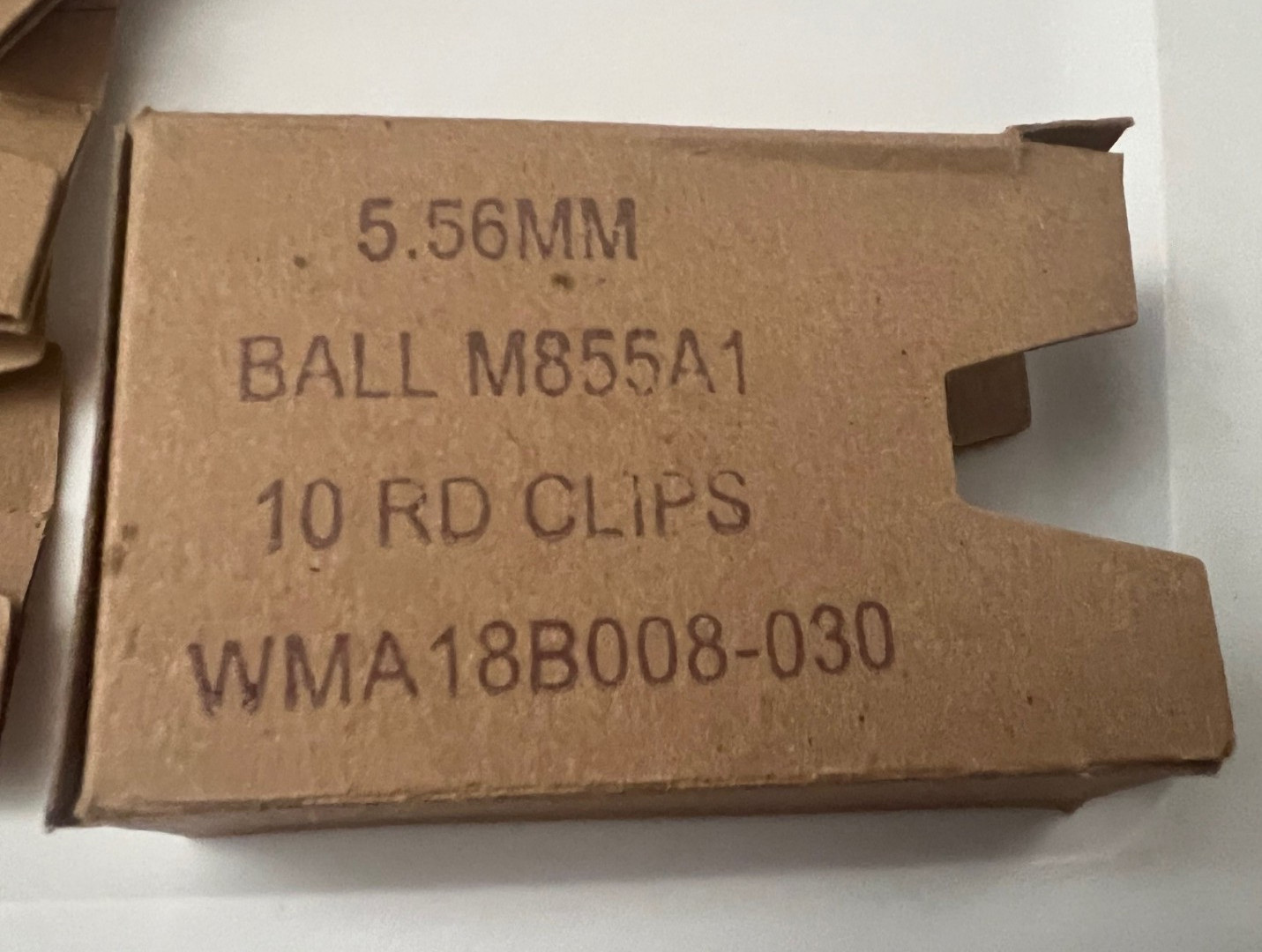 USGI Surplus .223 5.56 / 200 quantity  Bandolier cardboard boxes for ammo  low $