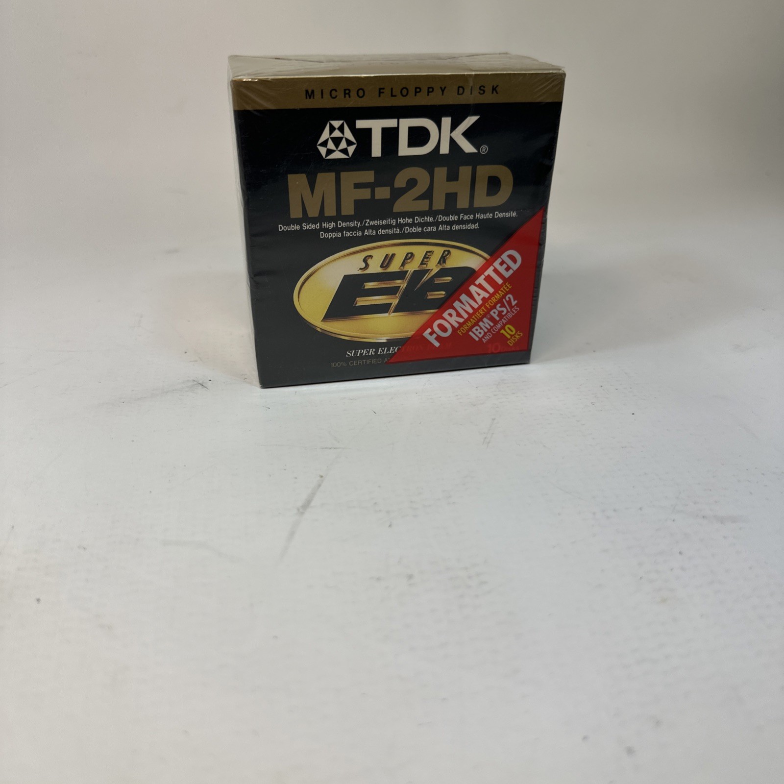 TDK MF-2HD Micro Floppy Disk Super EB  10 Pack NEW Sealed Disks Disc