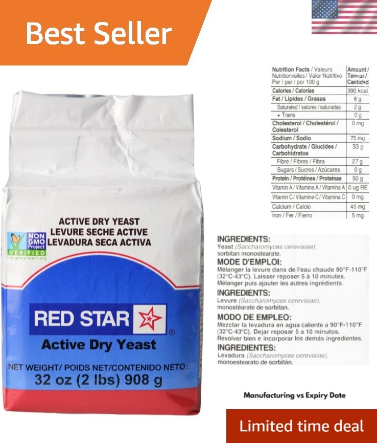 Active Dry Yeast, 2 Pound Pouch