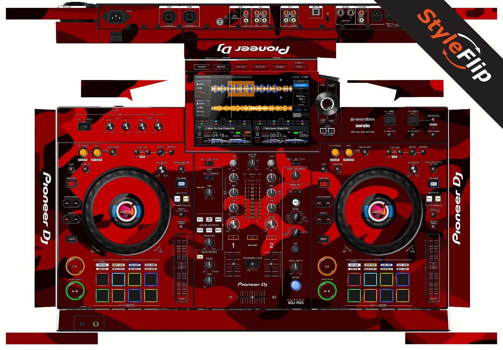 Pioneer XDJ-RX3 Skin | Camo Red | Protective Decal | StyleFlip