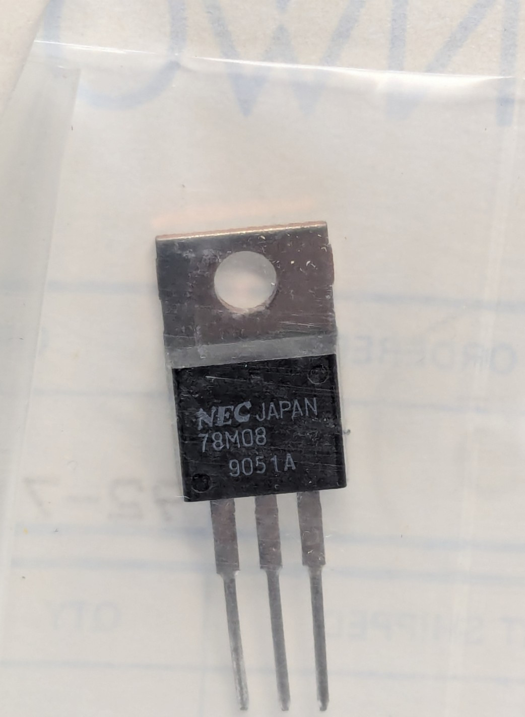 NEW OEM Kenwood TS-780 Radio Voltage Regulator UPC78M08H - NEC 78M08