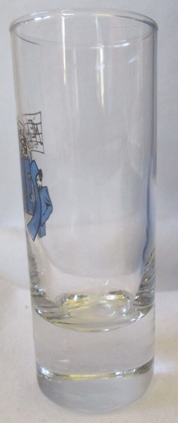 MEMPHIS BLUES TALL SHOT GLASS
