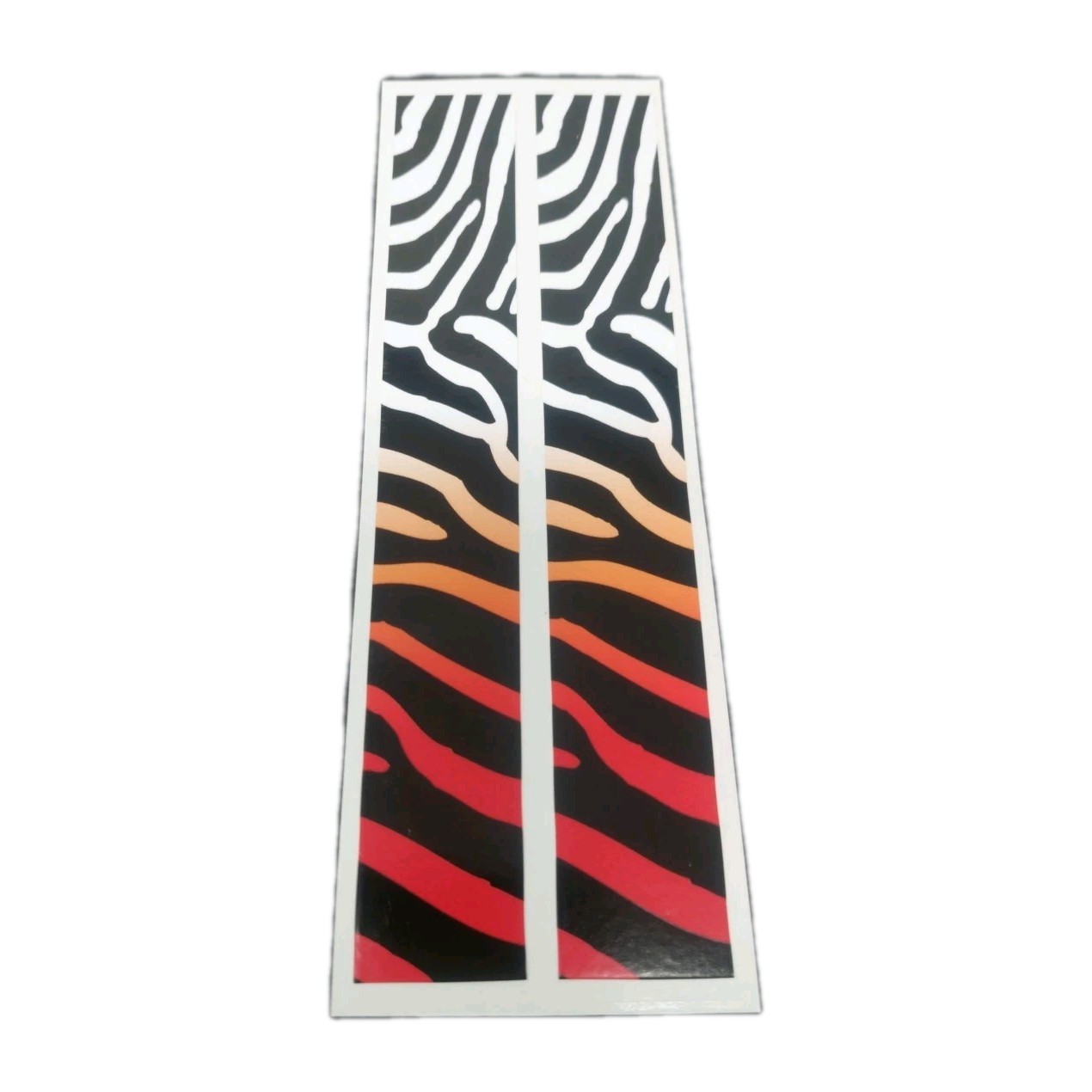 12 Pack 7" Arrow Wraps: Red To White Fade Zebra Print: Vinyl Stickers