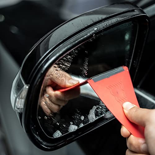 3 PCS Window Tint Triangle Squeegee with Silicone Edge, Different Hardness