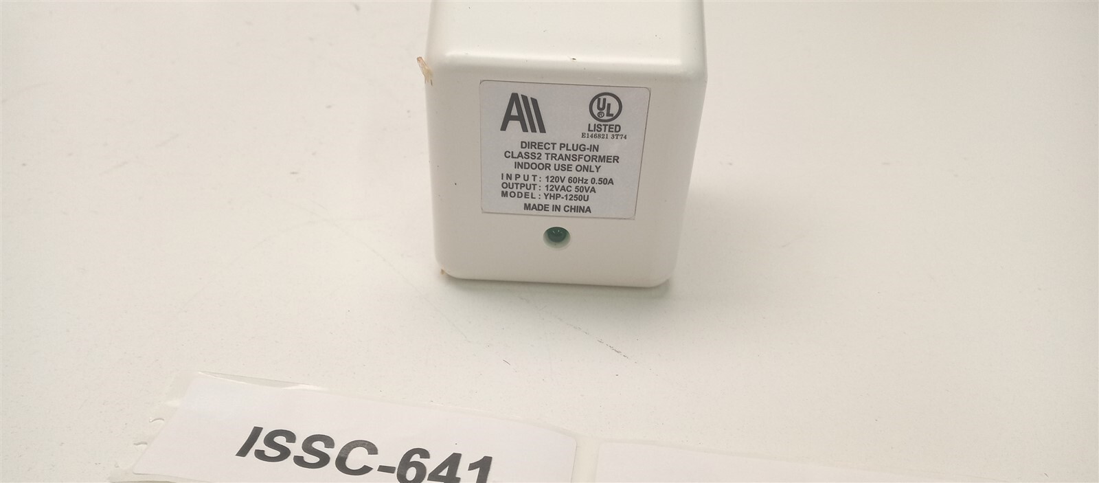 Direct Plug In Transformer YHP-1250U 50VA 120VAC INPUT 12 VAC OUTPUT NEW