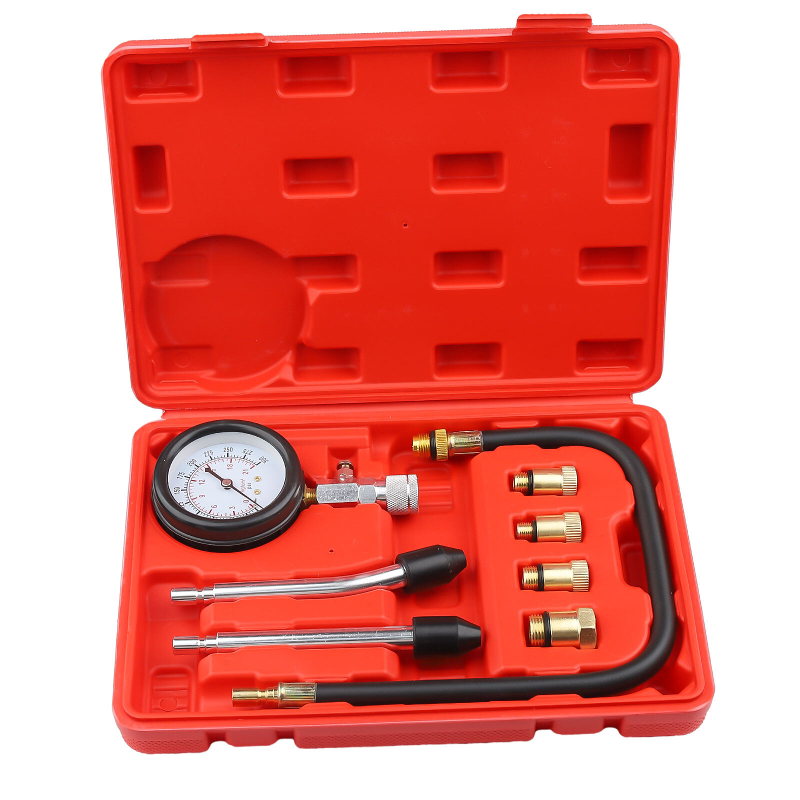 Small Engine Cylinder Compression Gauge Tester Kit Gas Diagnostic Tester Set