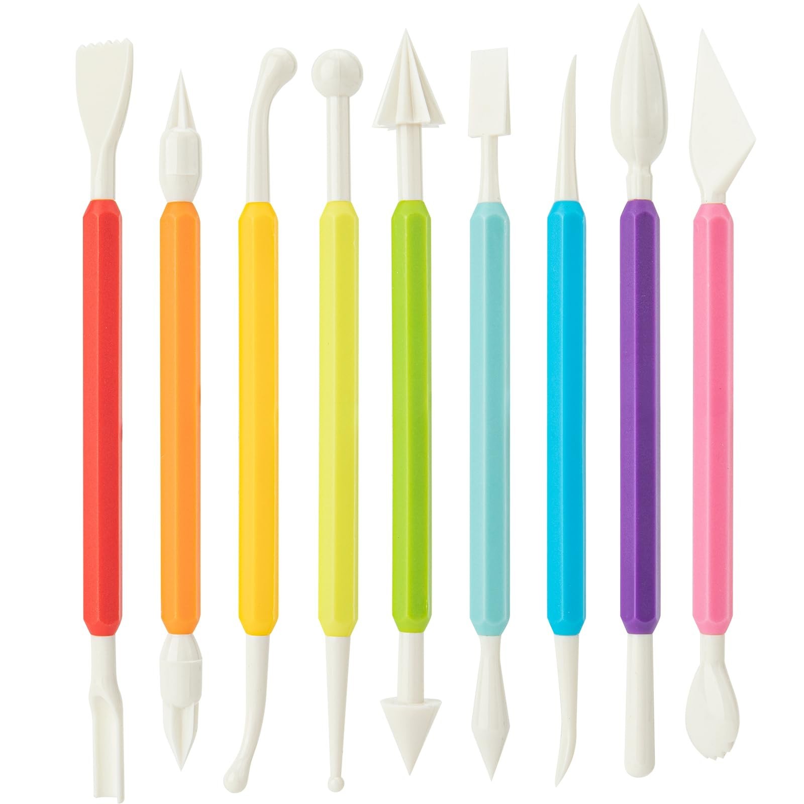 UUSYCUN 9PCS Clay Tools for Kids & Adult, UUSYCUN Plastic Air Dry Clay Tool K...