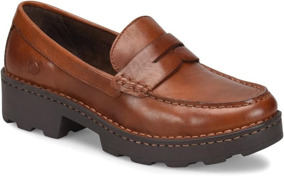 BORN Women's Carrera Loafer Shoes, Brown - US 9.5 M