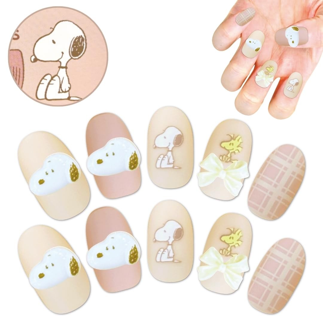 Snoopy 3D Nail Tips For Adult Collectors Ages 13+