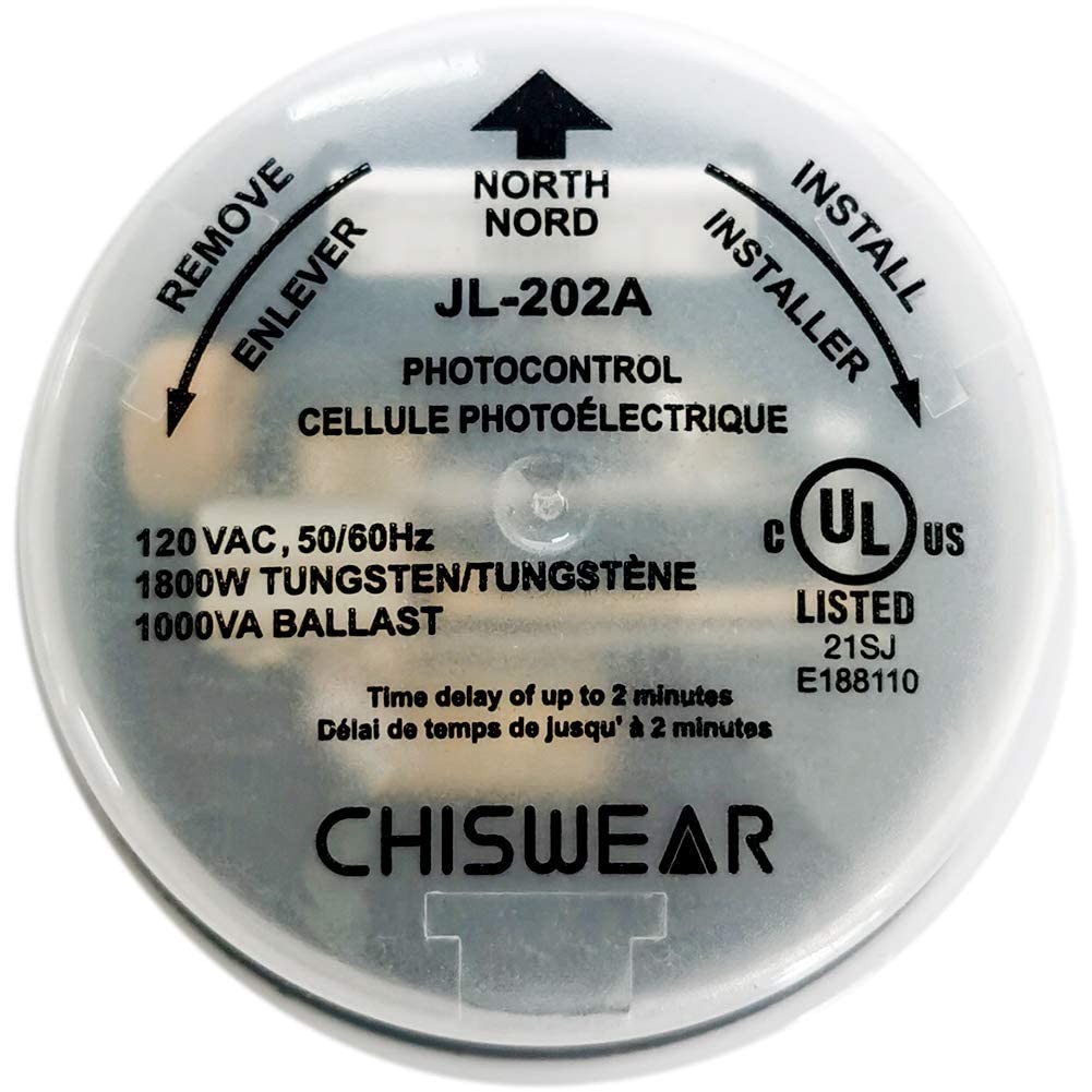 CHISWEAR Twist-Lock Thermal Photocontrol with Time Delay for Outdoor- 1 Pack
