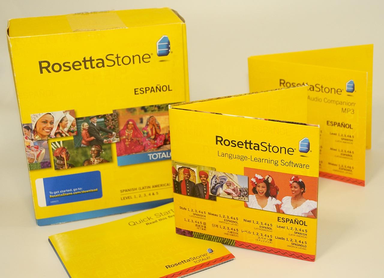 Rosetta Stone 2012 Language Learning Software- Español Spanish CD ONLY - 1,2,3,4