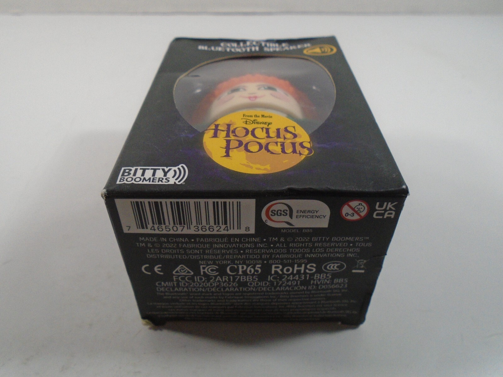 2022 BITTY BOOMERS--DISNEY HOCUS POCUS--WIRELESS BLUETOOTH SPEAKER
